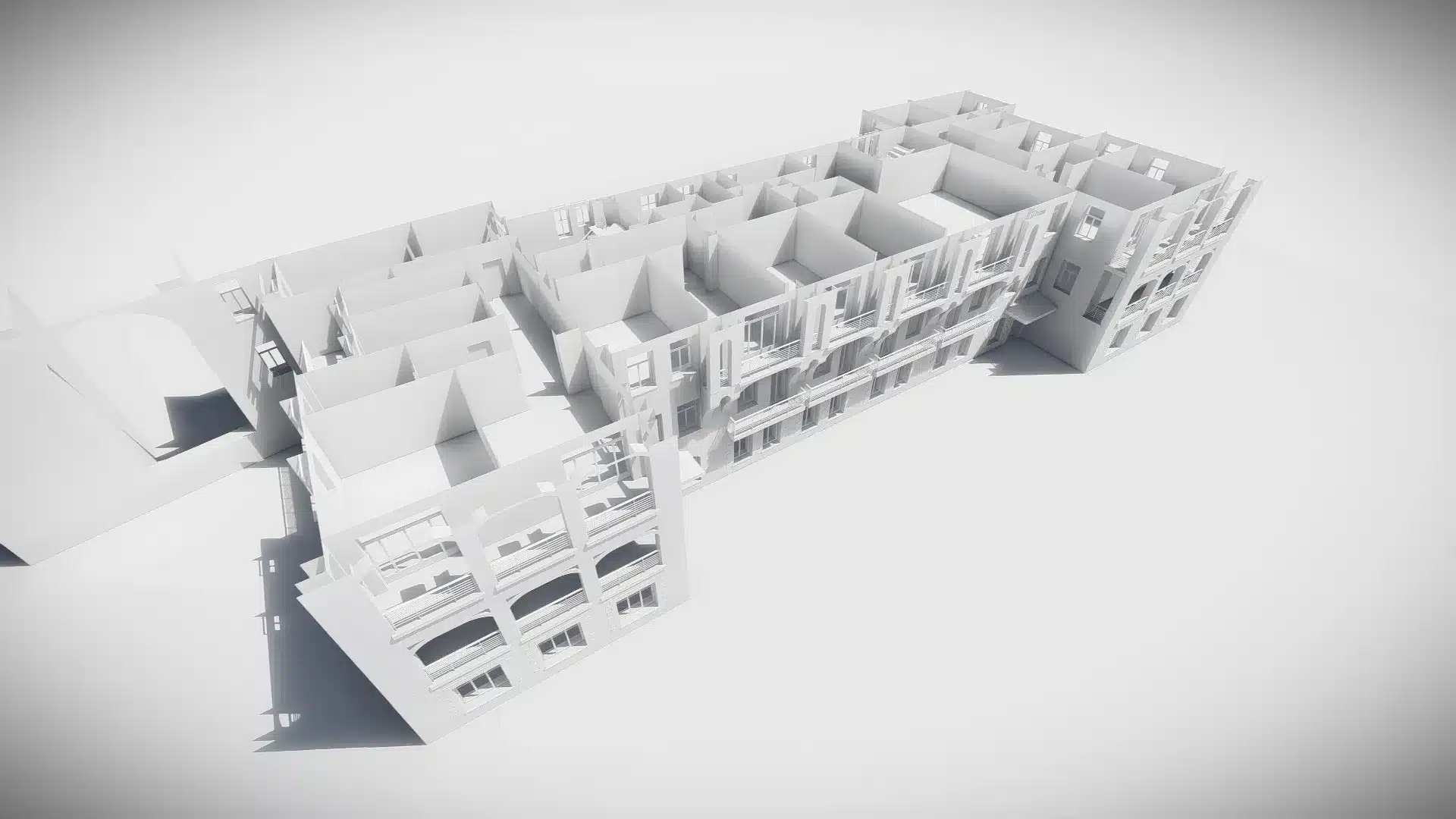 Maquette 3D de batiment Paris