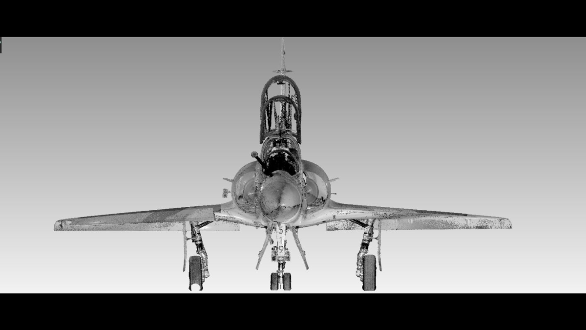 nuage_points_3d_avion Nuage de points 3D d’un avion obtenu par scan laser haute précision