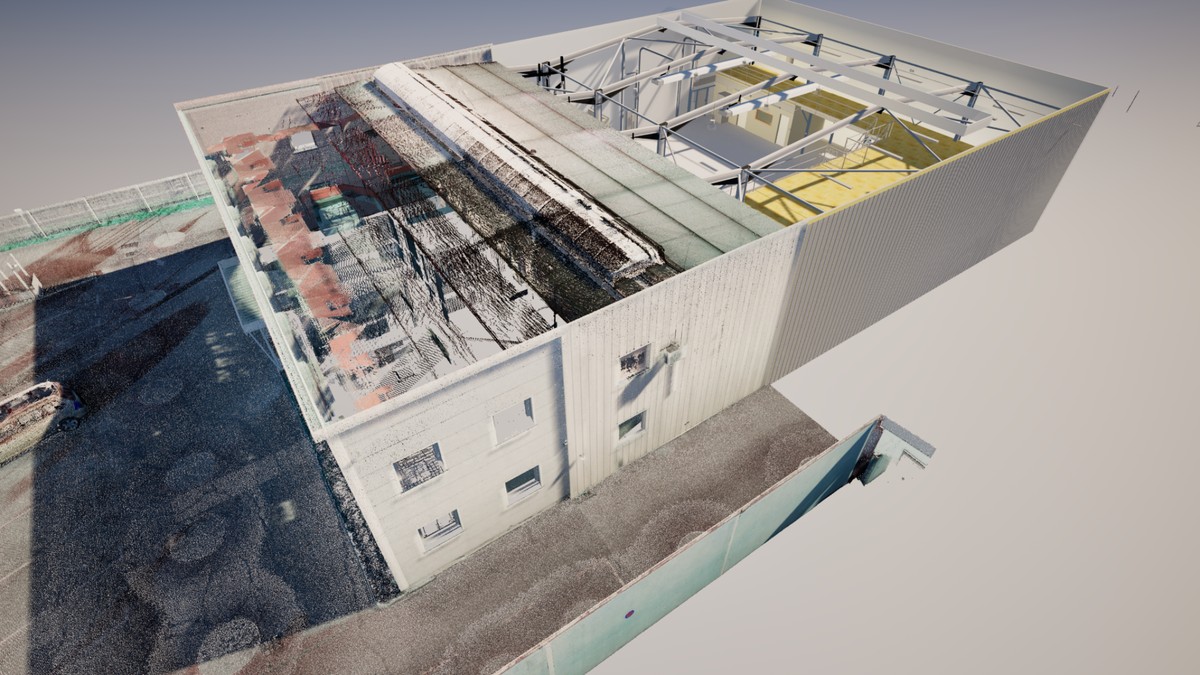 Relevé 3D bâtiment existant Relevé 3D d’un bâtiment existant pour modélisation BIM