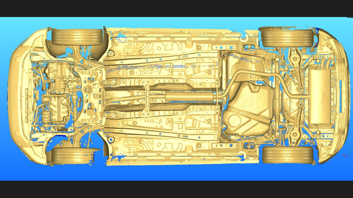 retroconception_chassis_automobile_3d Rétroconception 3D d’un châssis automobile à partir d’un scan laser pour modélisation CAO