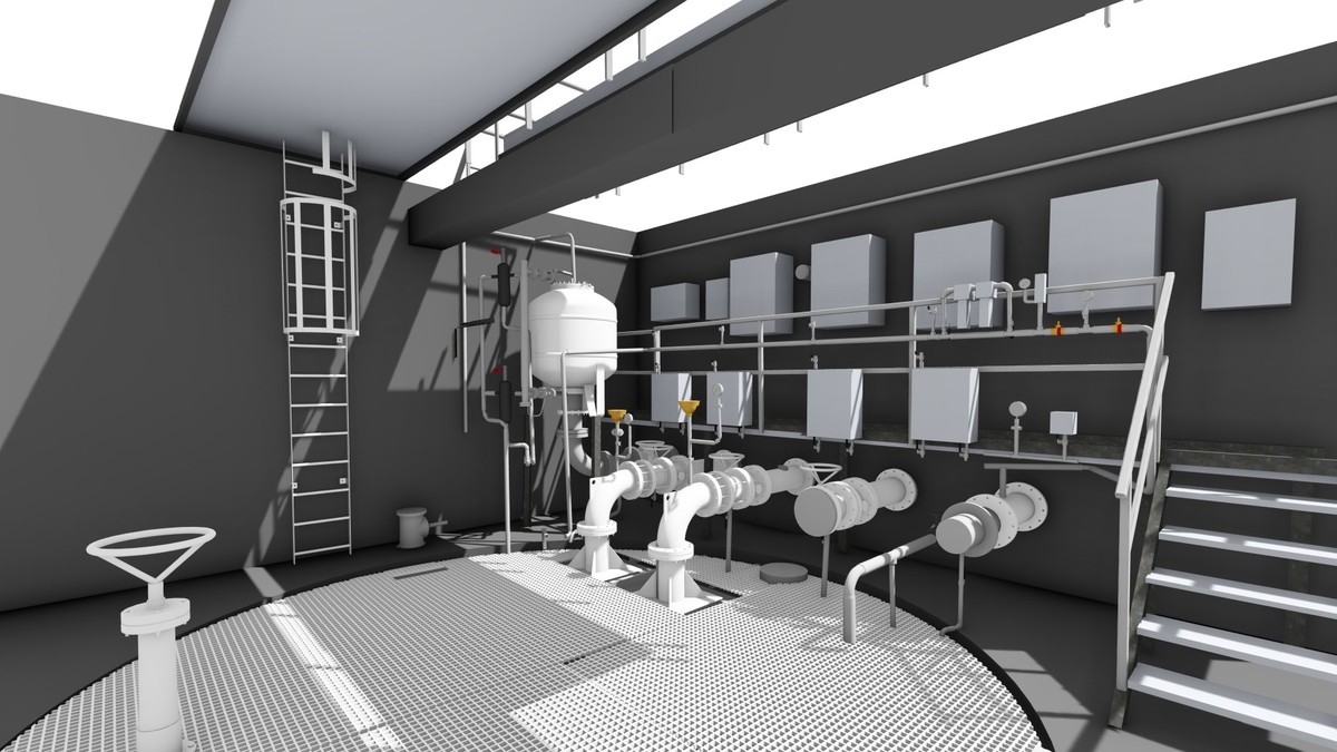 Scan 3D site industriel Scan 3D d’un site industriel avec modélisation des équipements