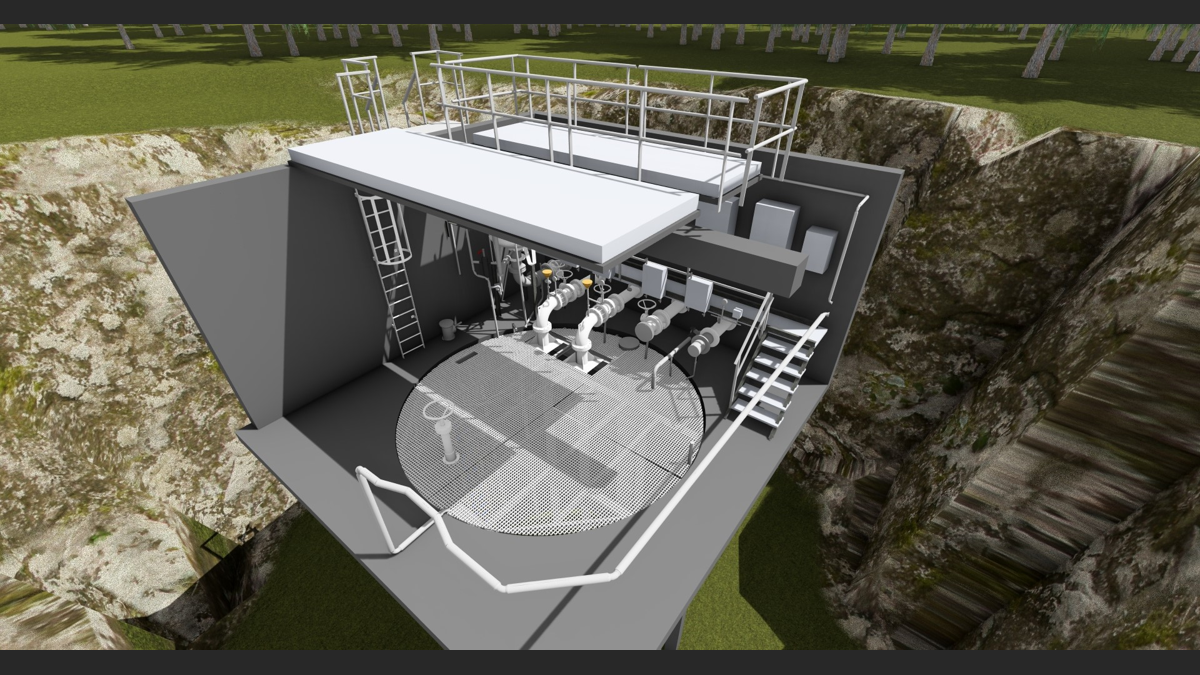 scan_to_bim_modele_3d_industriel Modèle BIM 3D issu d’un scan laser pour une installation technique industrielle