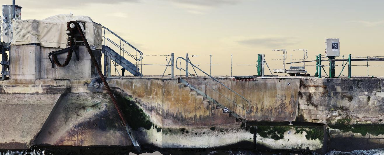Inspection drone d'une écluse pour la caractérisation de fissures sur ouvrage hydraulique
