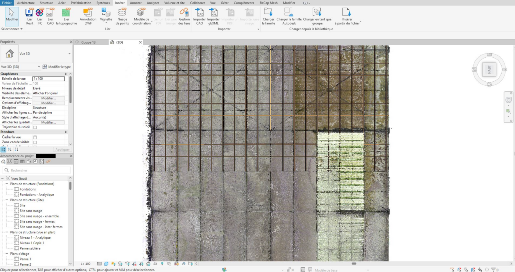 Nuage de points dans revit